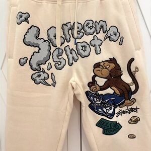 Cartoon sweatpants joggers fleece NWT